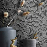 Tapete Grau, Silber, Schwarz, Anthrazit Novamur...