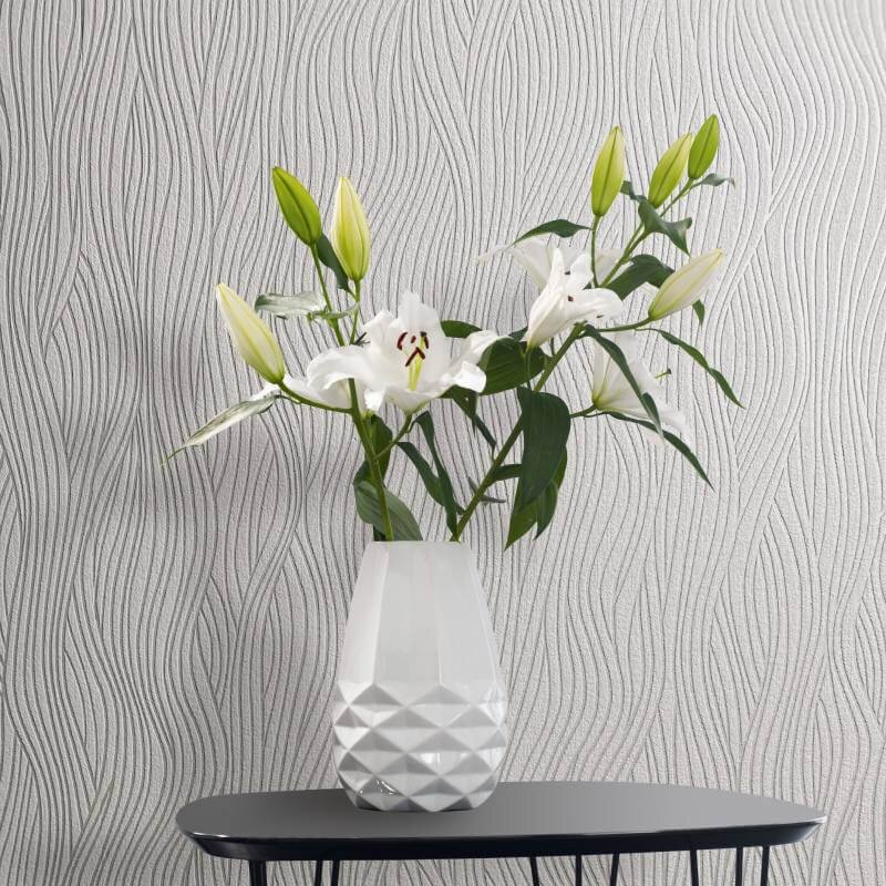 Tapete Weiß Novamur Vliestapete (1044805)