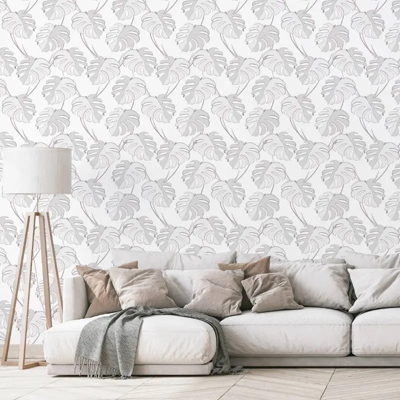 Tapete Grau, Weiß Novamur Vliestapete (1044771)