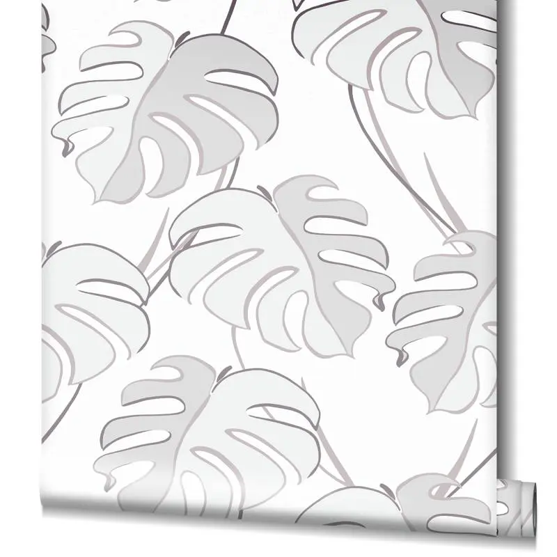 Tapete Grau, Weiß Novamur Vliestapete (1044771)