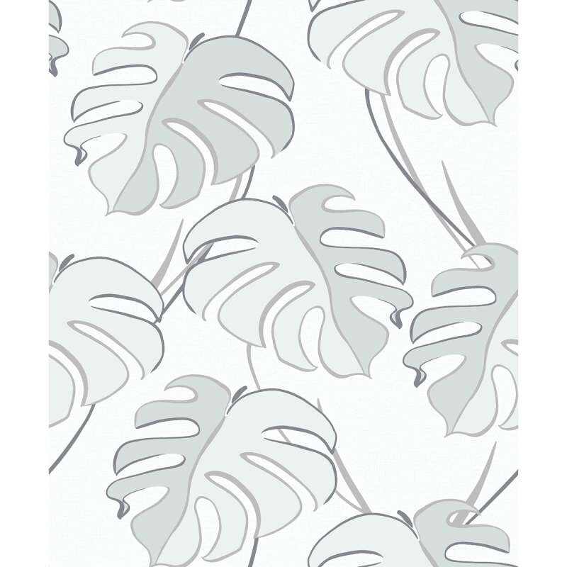 Tapete Grau, Weiß Novamur Vliestapete (1044771)