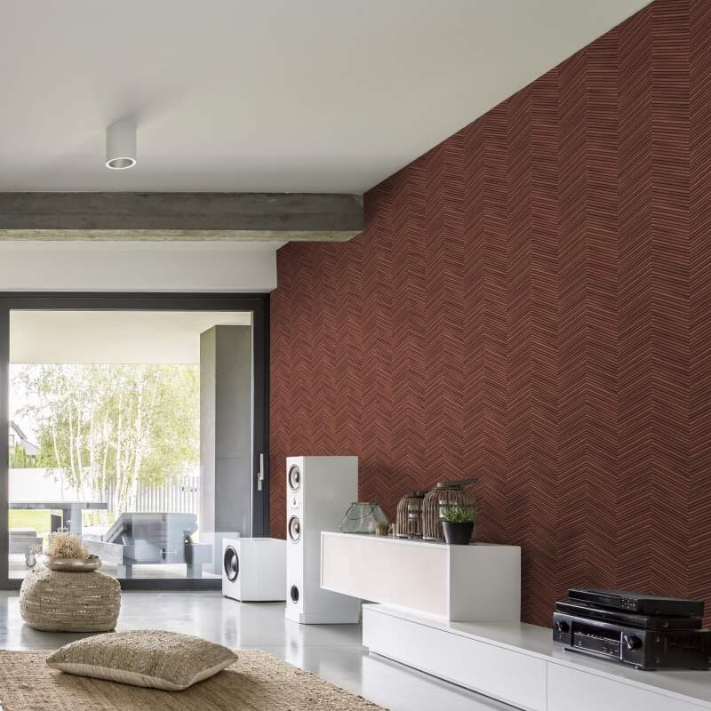 Tapete Rotbraun Marburg Vliestapete (1044752)