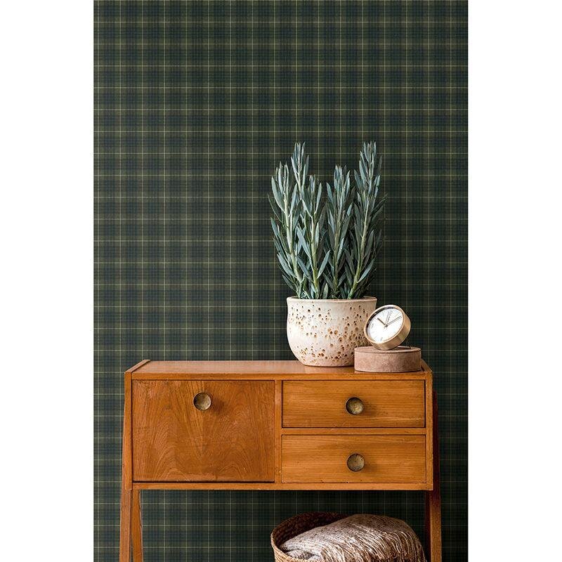 Tapete Grün, Schwarz, Anthrazit Architects Paper Vliestapete (1043497)