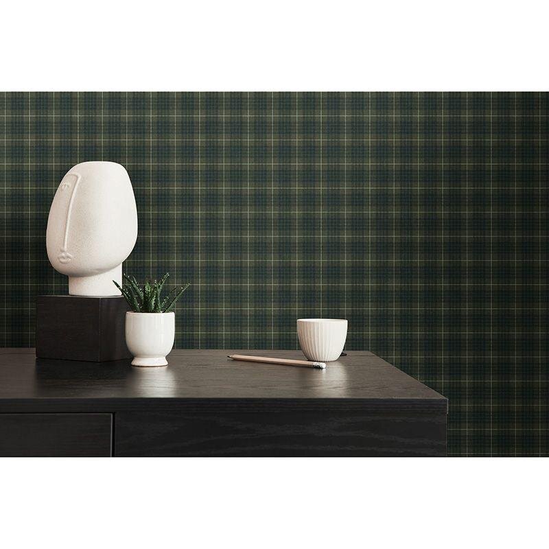 Tapete Grün, Schwarz, Anthrazit Architects Paper Vliestapete (1043497)