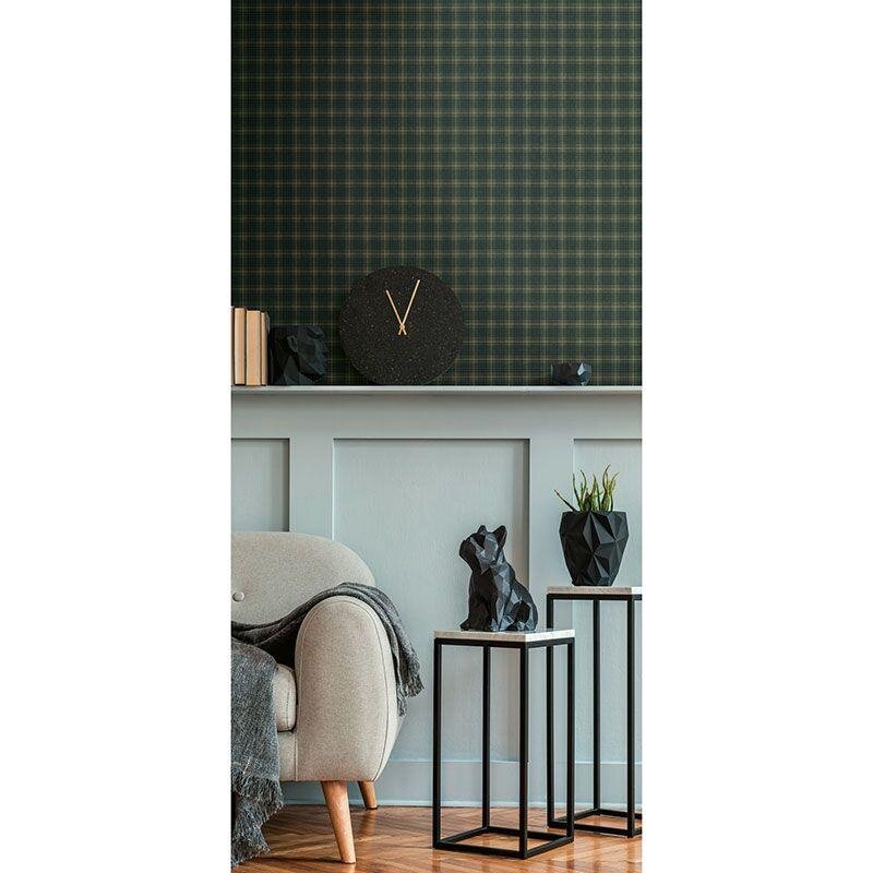 Tapete Grün, Schwarz, Anthrazit Architects Paper Vliestapete (1043497)