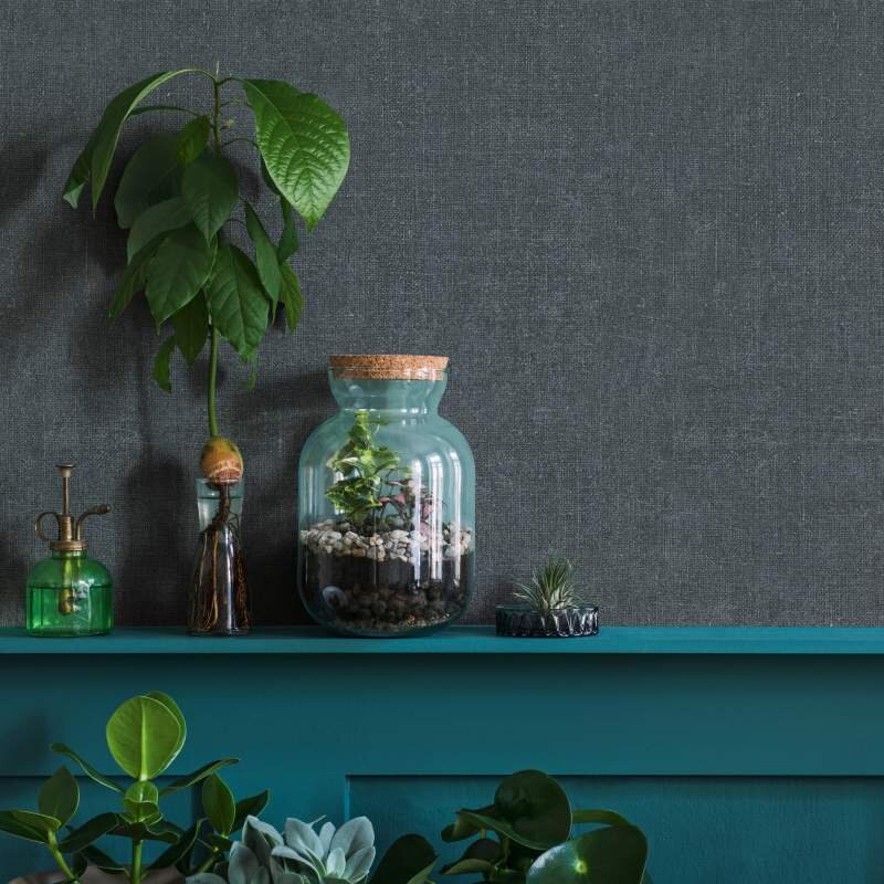 Tapete Schwarz, Anthrazit Marburg Vliestapete (1044712)