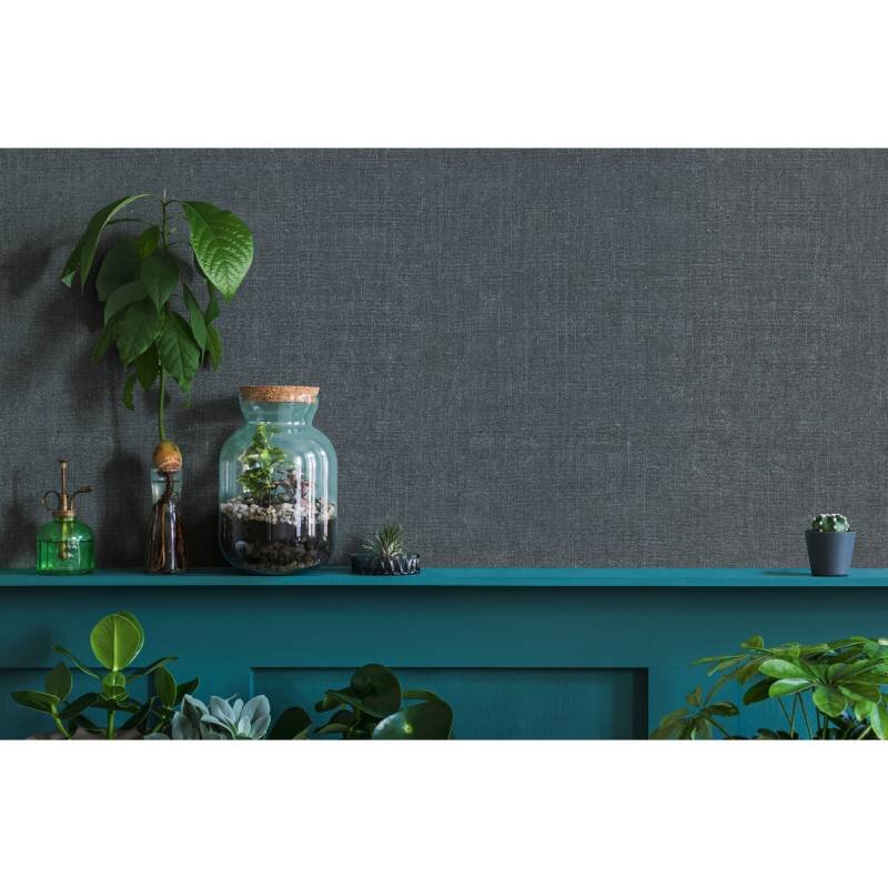 Tapete Schwarz, Anthrazit Marburg Vliestapete (1044712)