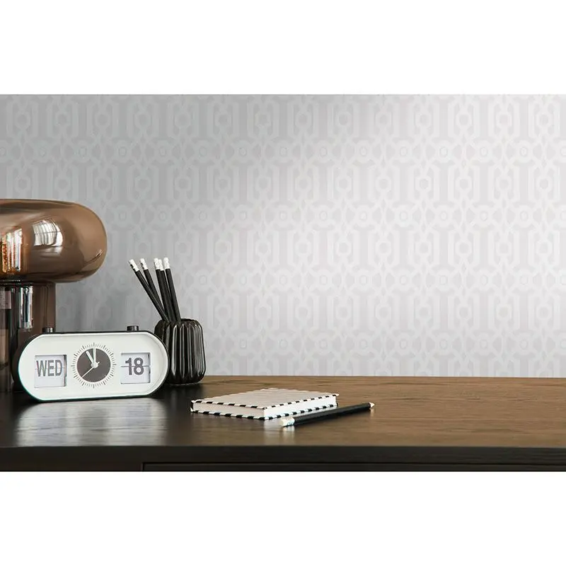 Tapete Grau, Silber, Weiß Architects Paper Vliestapete (1043489)