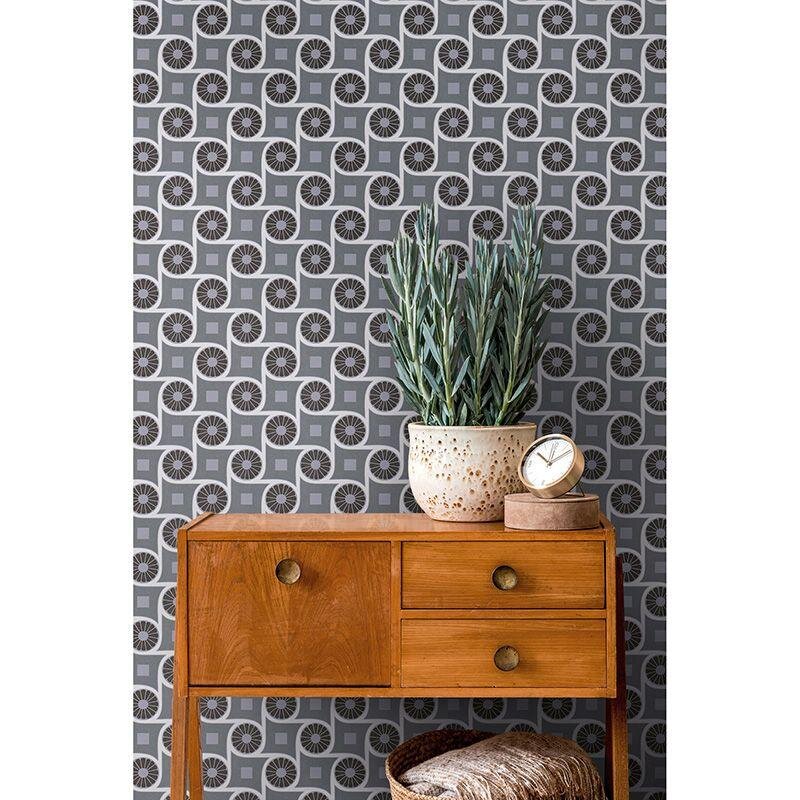 Tapete Grau, Silber, Weiß Architects Paper Vliestapete (1043482)