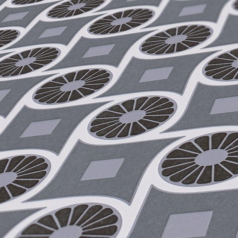 Tapete Grau, Silber, Weiß Architects Paper Vliestapete (1043482)