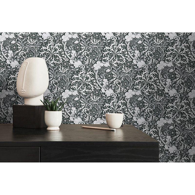 Tapete Grau, Silber, Schwarz-Weiß Architects Paper Vliestapete (1043478)