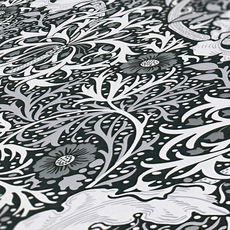 Tapete Grau, Silber, Schwarz-Weiß Architects Paper Vliestapete (1043478)