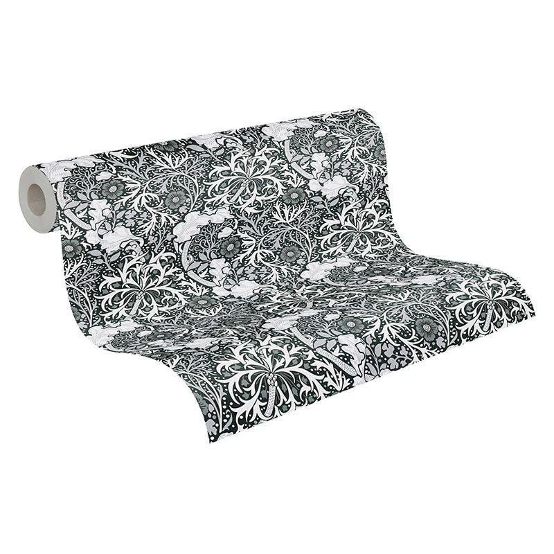 Tapete Grau, Silber, Schwarz-Weiß Architects Paper Vliestapete (1043478)