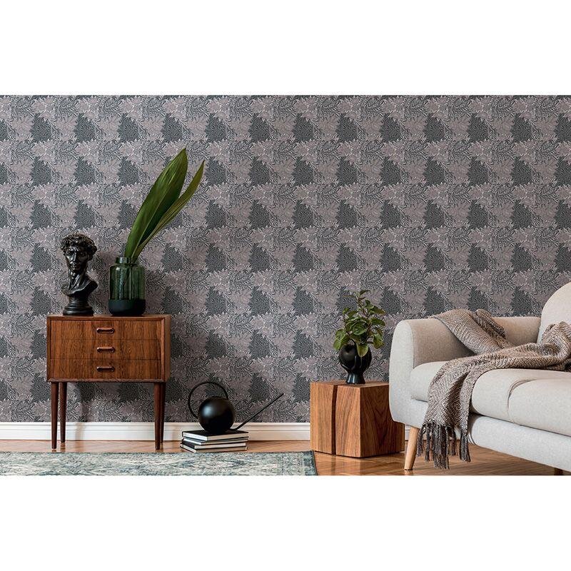 Tapete Grau, Silber, Greige, Schwarz, Anthrazit Architects Paper Vliestapete (1043473)