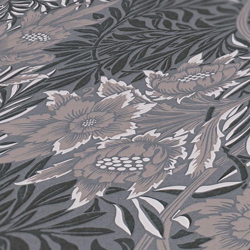 Tapete Grau, Silber, Greige, Schwarz, Anthrazit Architects Paper Vliestapete (1043473)