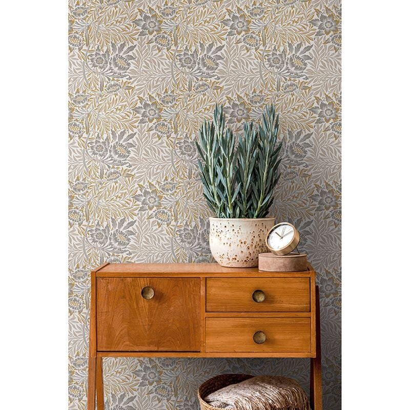 Tapete Braun, Grau, Silber, Greige Architects Paper Vliestapete (1043471)