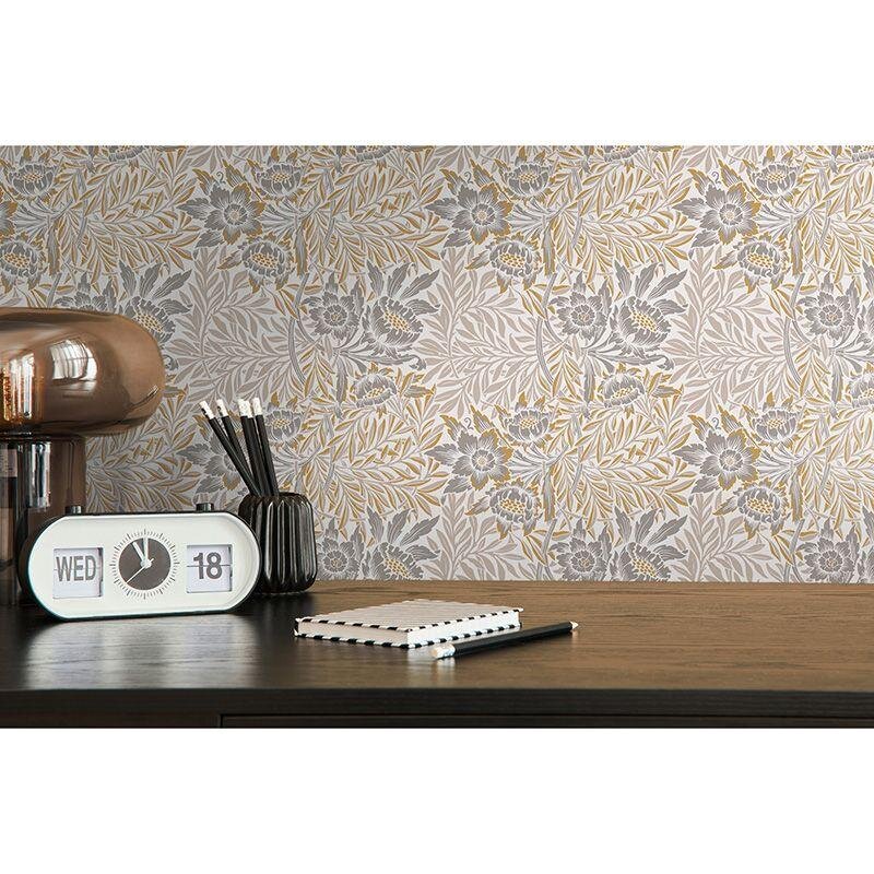 Tapete Braun, Grau, Silber, Greige Architects Paper Vliestapete (1043471)