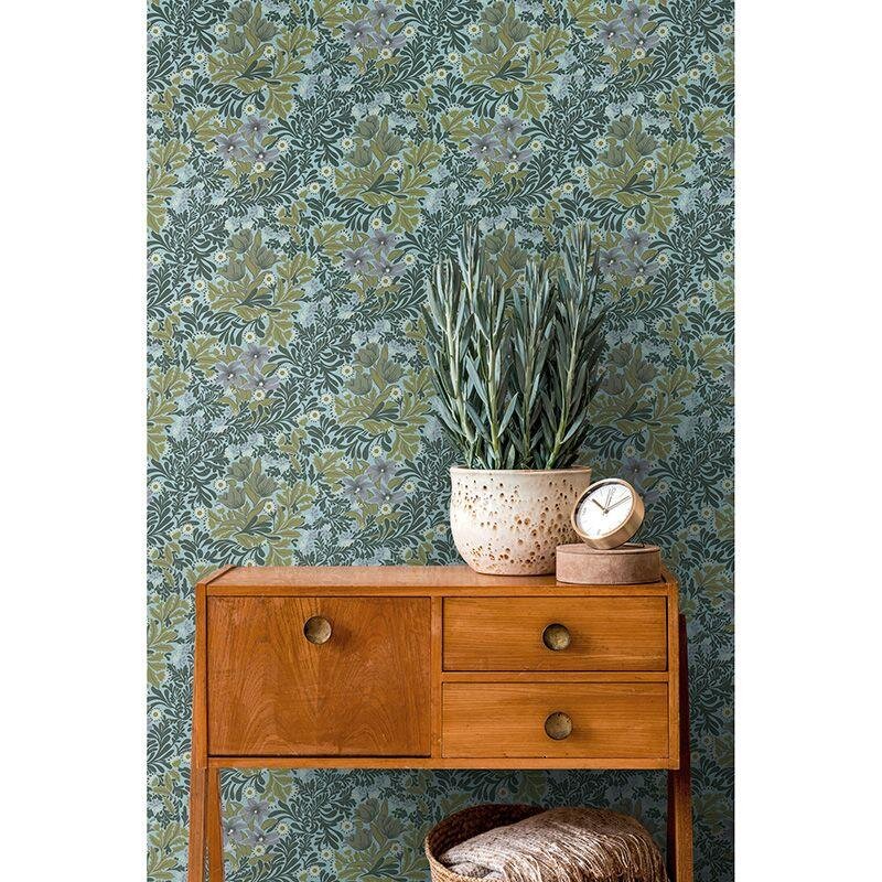 Tapete Blau, Grün, Lila, Flieder Architects Paper Vliestapete (1043465)