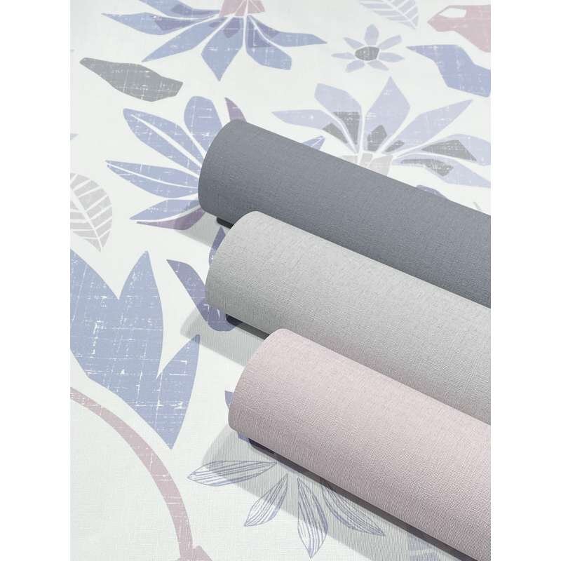 Tapete Lila, Pastellfarben, Weiß Marburg Vliestapete (1043401)