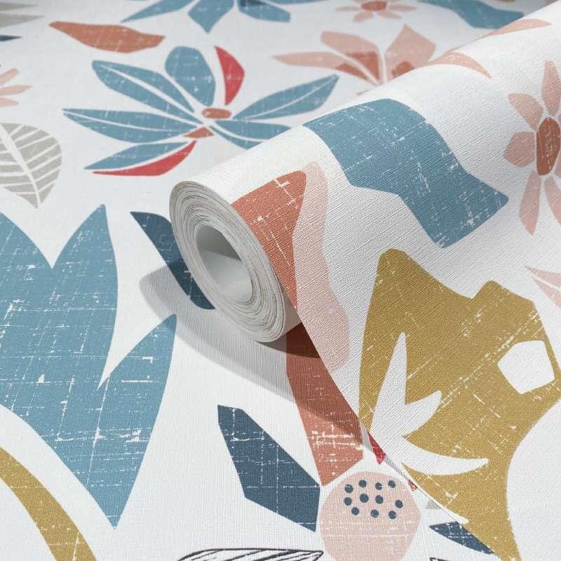 Tapete Bunt, Weiß Marburg Vliestapete (1043398)