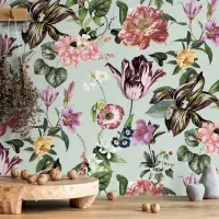 Tapete Bunt, Gr&uuml;n Marburg Vliestapete (1043390)