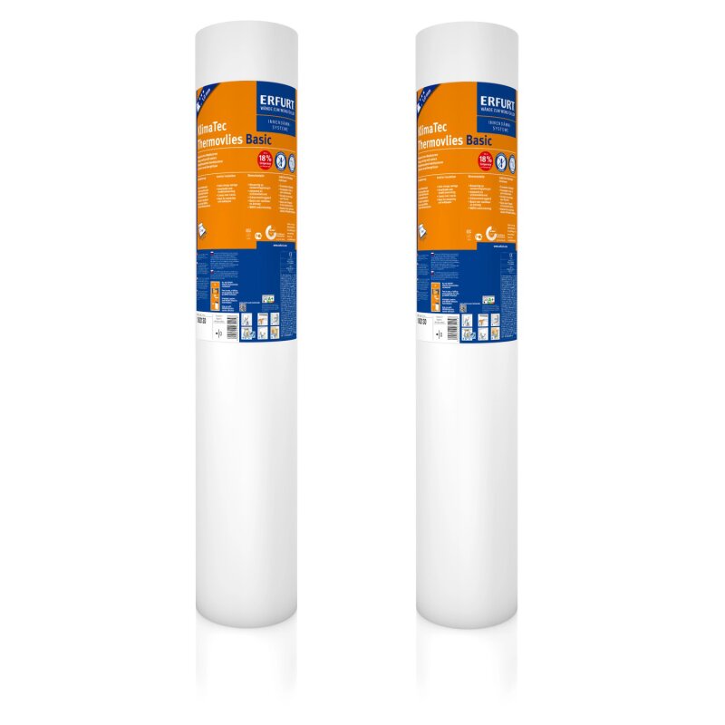 ERFURT KlimaTec Thermovlies Basic, Karton 10 x 0,75 m (2 x Rolle)