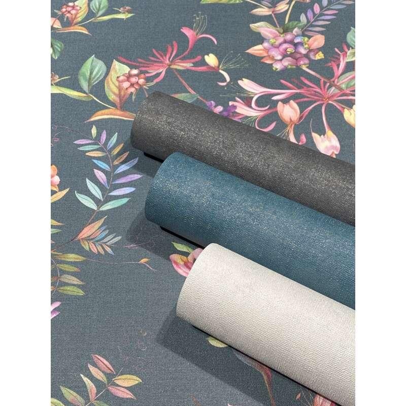 Tapete Grün, Blau, Petrol, Pink Marburg Vliestapete (1043385)