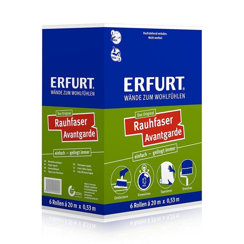 ERFURT Rauhfaser Avantgarde, Karton 20 x 0,53 m (6 x Rolle)