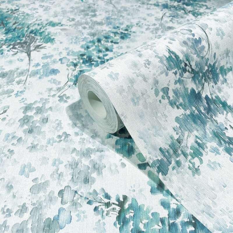 Tapete Blau, Türkis Marburg Vliestapete (1043382)