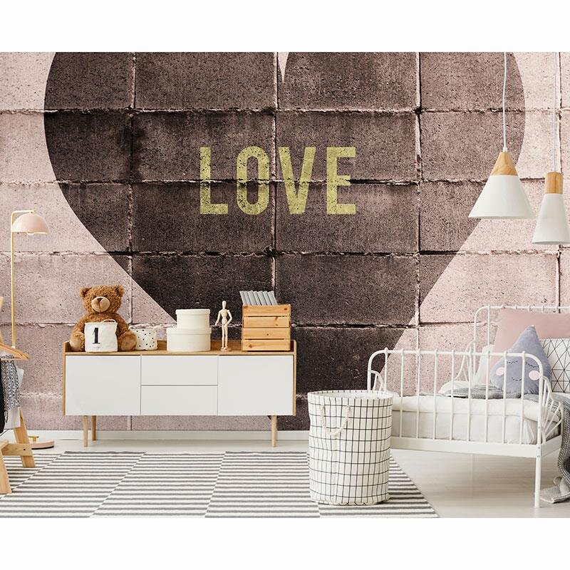 Digitaldruck-Tapete Braun, Rosa, Rose ELLE Decoration (1043351)