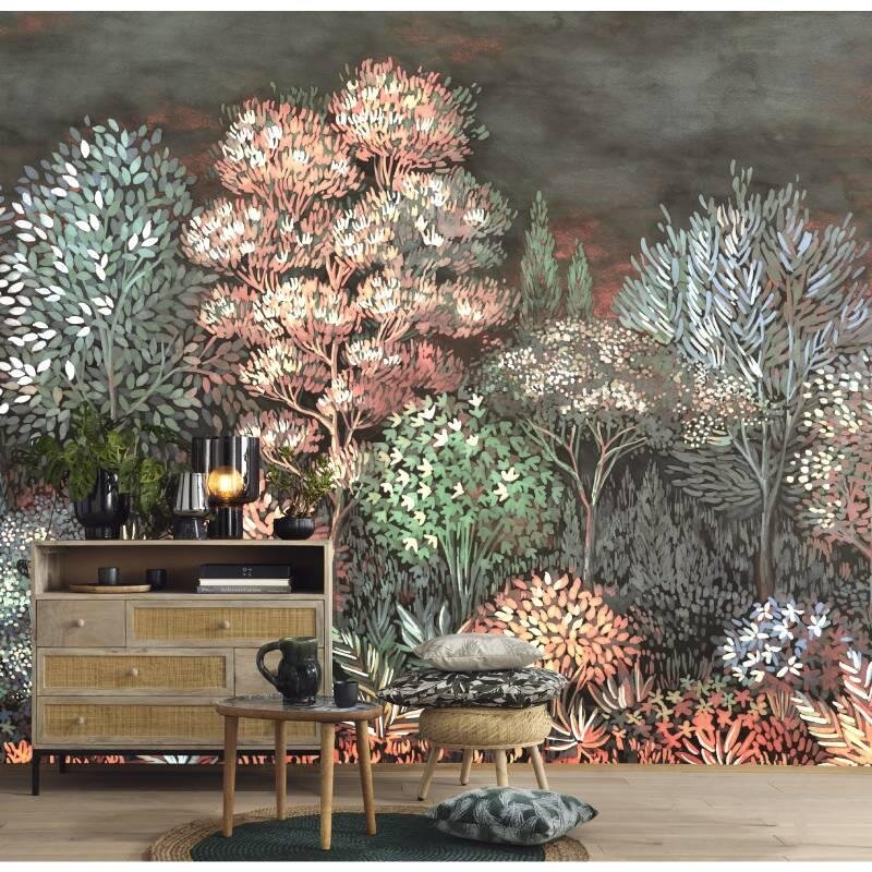 Digitaldruck-Tapete Grau, Silber, Rosa, Rose ELLE Decoration (1043350)