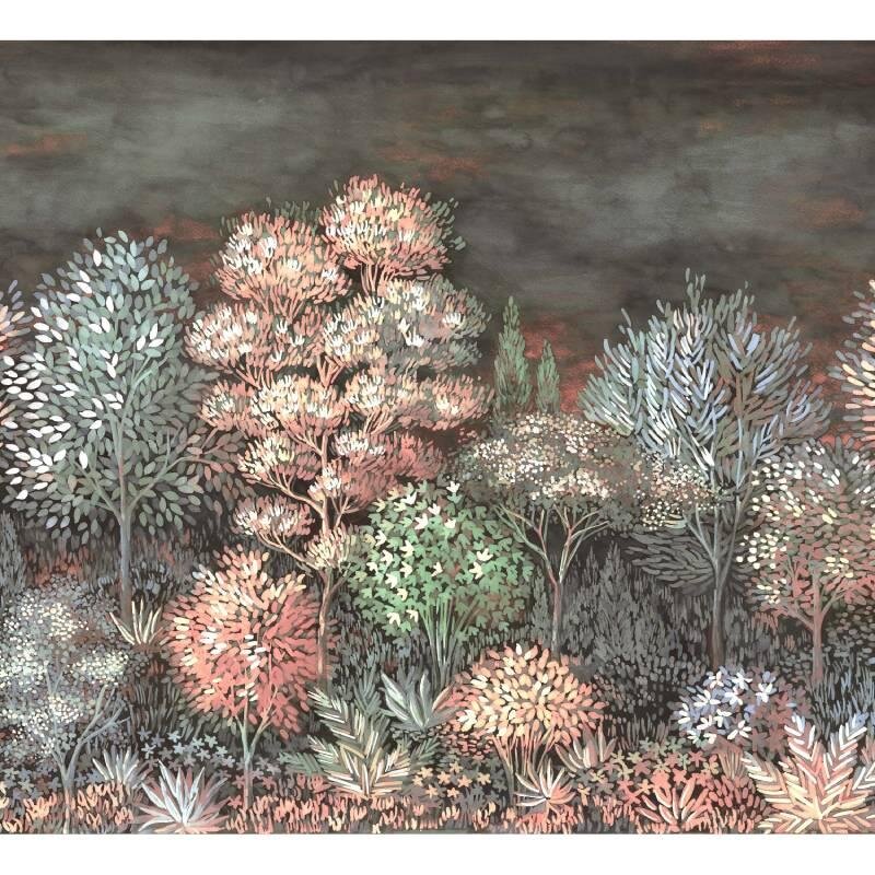 Digitaldruck-Tapete Grau, Silber, Rosa, Rose ELLE Decoration (1043350)