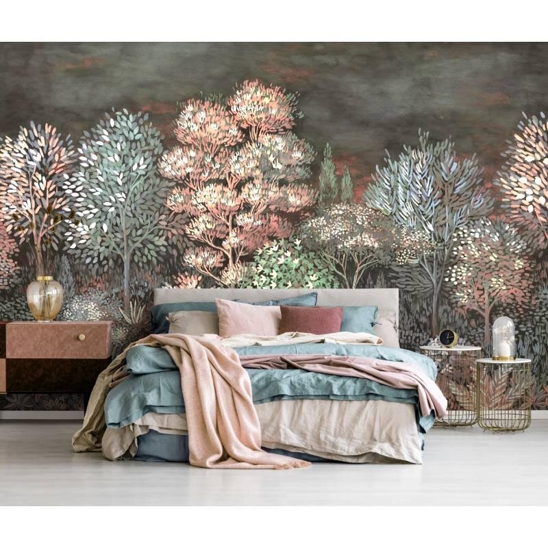 Digitaldruck-Tapete Grau, Silber, Rosa, Rose ELLE Decoration (1043349)