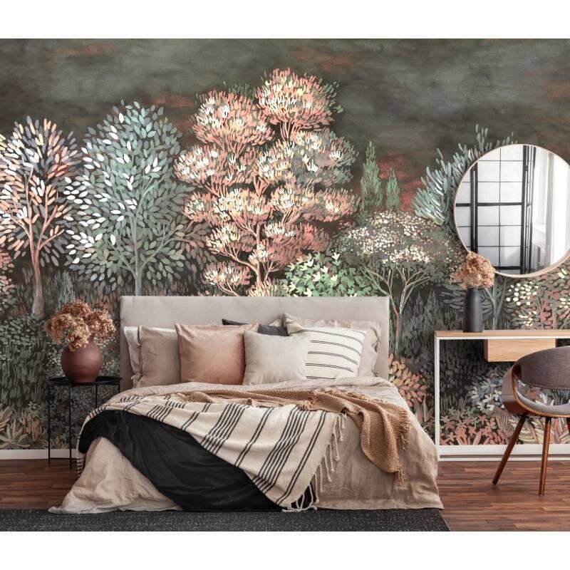 Digitaldruck-Tapete Grau, Silber, Rosa, Rose ELLE Decoration (1043349)