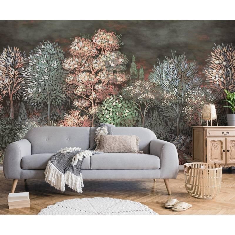 Digitaldruck-Tapete Grau, Silber, Rosa, Rose ELLE Decoration (1043349)