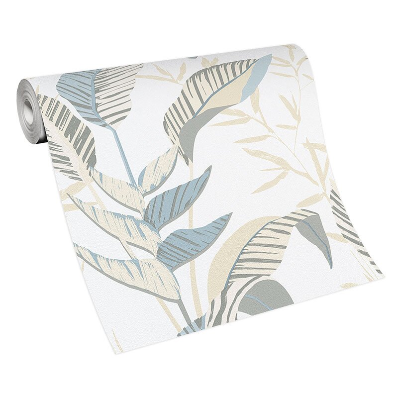 Tapete Beige, Creme, Blau, Grün ELLE Decoration Vliestapete (1043322)