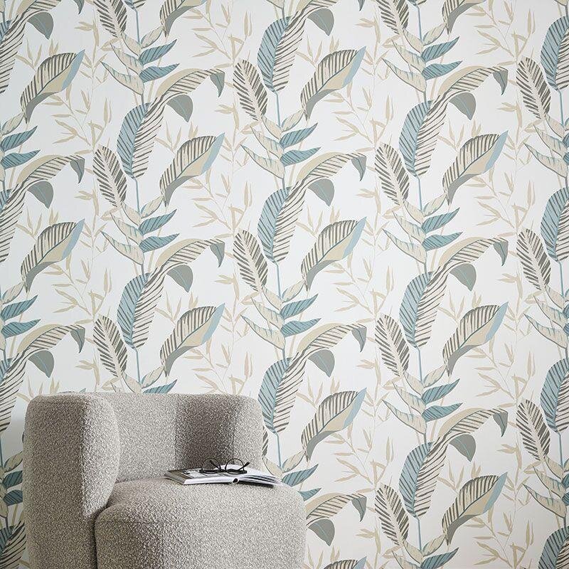 Tapete Beige, Creme, Blau, Grün ELLE Decoration Vliestapete (1043322)