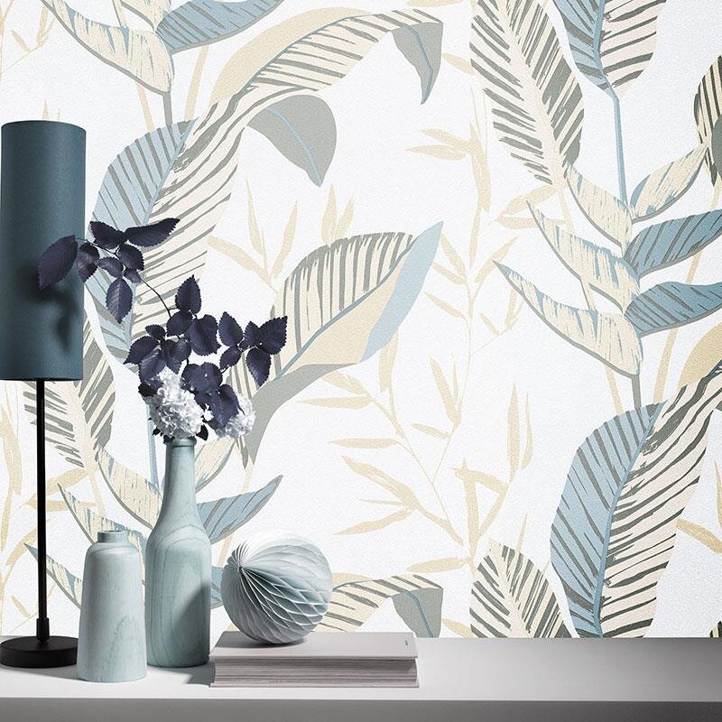 Tapete Beige, Creme, Blau, Grün ELLE Decoration Vliestapete (1043322)