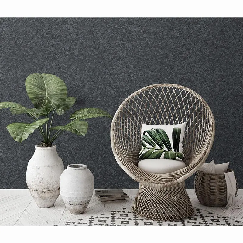 Tapete Schwarz, Anthrazit ELLE Decoration Vliestapete (1043312)