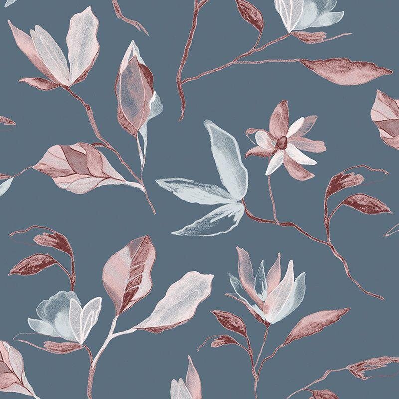 Tapete Blau, Rosa, Rose, Rot MASUREEL Vliestapete (1043360)