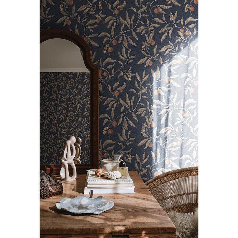 Tapete Blau, Braun Sandberg Vliestapete (1043236)