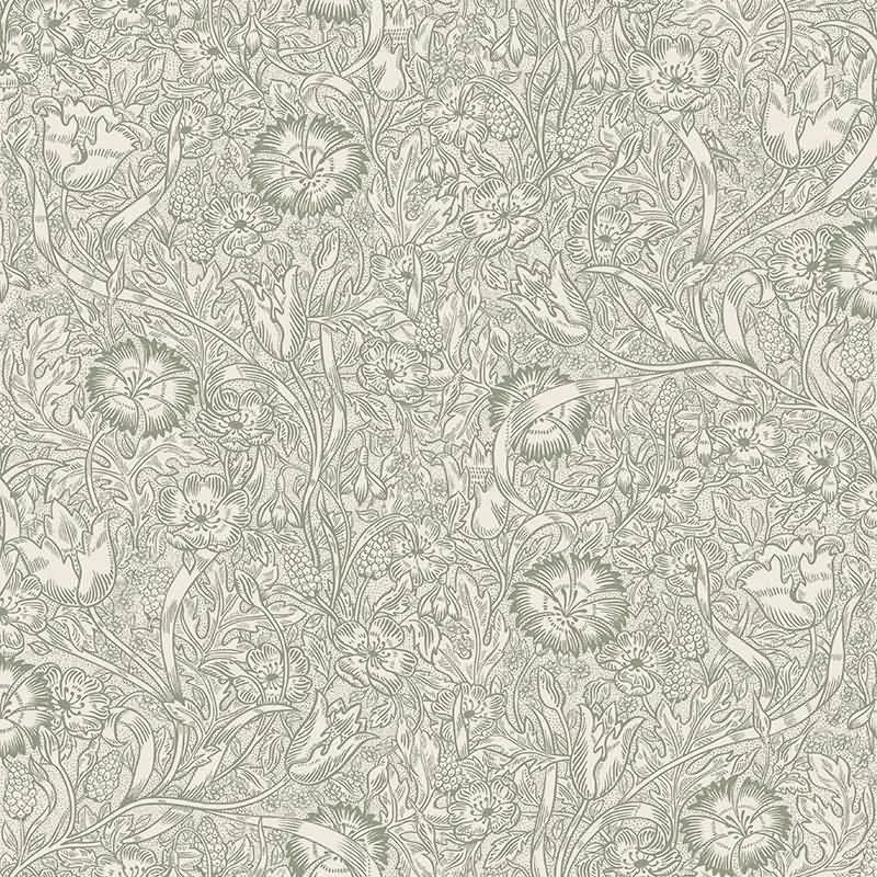 Tapete Grün, Weiß Sandberg Vliestapete (1043231)