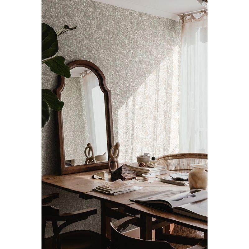 Tapete Beige, Creme, Grün Sandberg Vliestapete (1043225)