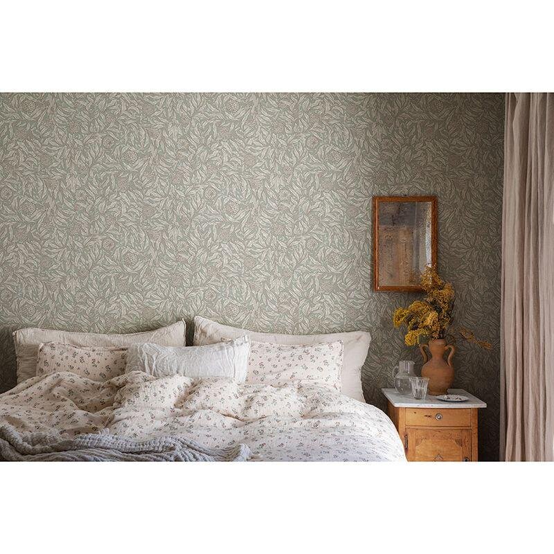 Tapete Beige, Creme, Grün Sandberg Vliestapete (1043225)