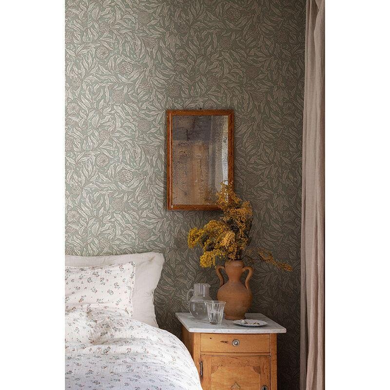 Tapete Beige, Creme, Grün Sandberg Vliestapete (1043225)