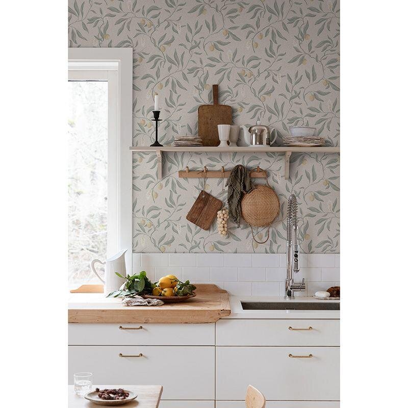 Tapete Beige, Creme, Greige, Grün Sandberg Vliestapete (1043212)