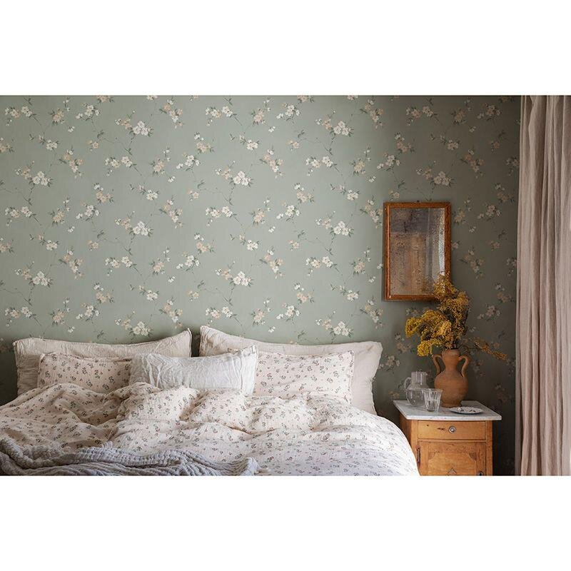 Tapete Beige, Creme, Grün Sandberg Vliestapete (1043209)