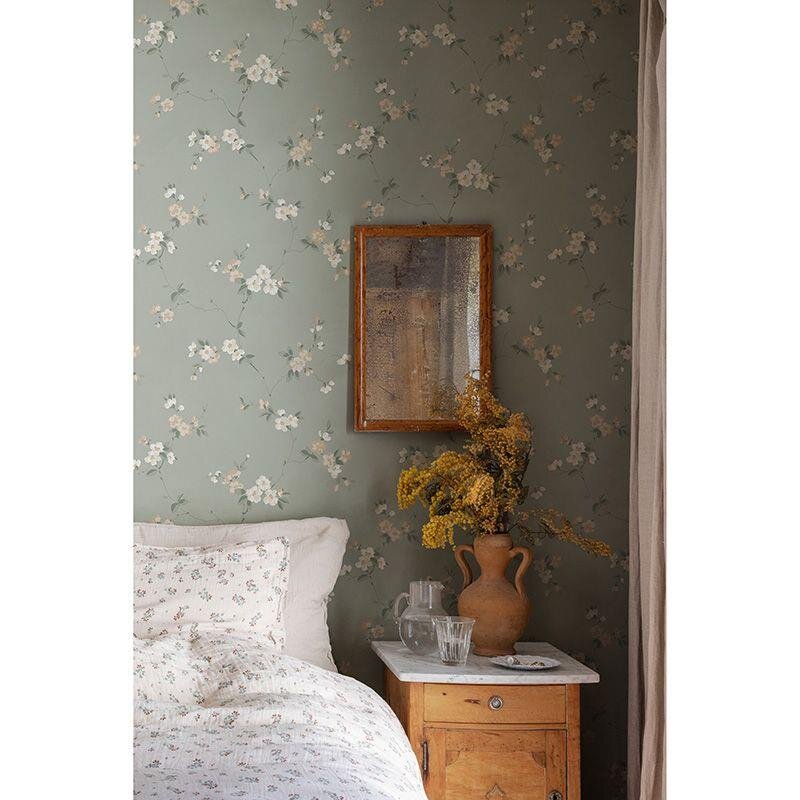 Tapete Beige, Creme, Grün Sandberg Vliestapete (1043209)