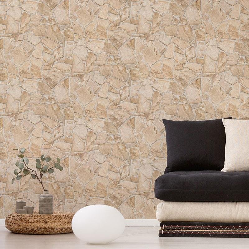 Tapete Beige, Creme, Braun AS-Creation Vliestapete (1043300)