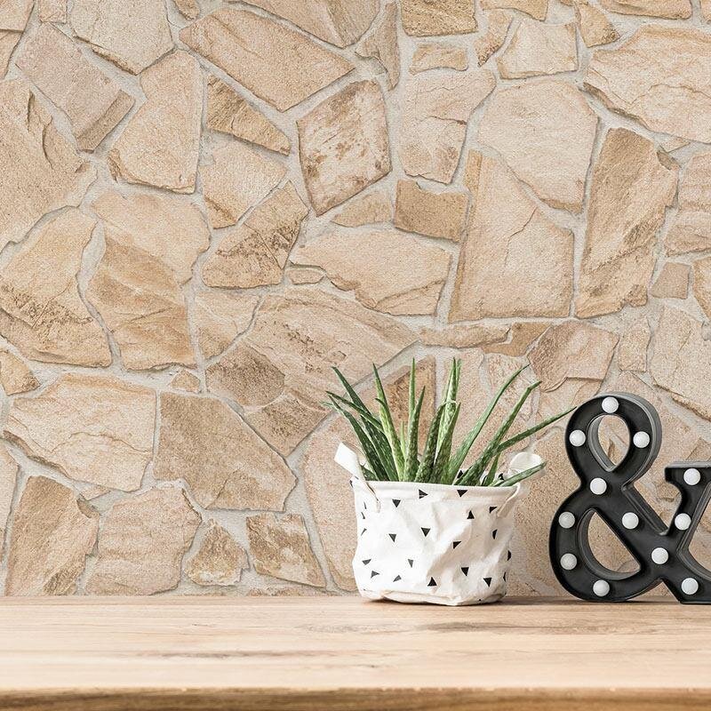 Tapete Beige, Creme, Braun AS-Creation Vliestapete (1043300)